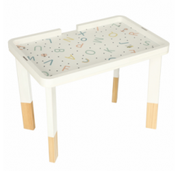 Medinis montessori veiklos stalas, melsvas