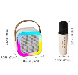USB Bluetooth kolonėlė su mikrofonu, rožinė