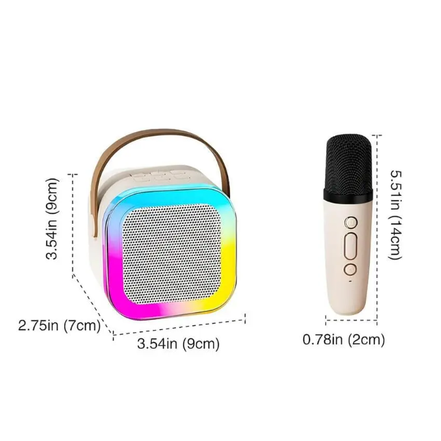 USB Bluetooth kolonėlė su mikrofonu, rožinė