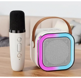 USB Bluetooth kolonėlė su mikrofonu, rožinė