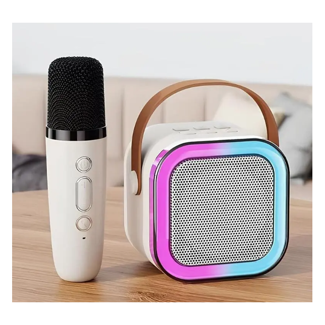 USB Bluetooth kolonėlė su mikrofonu, rožinė