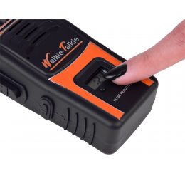 Geltonos trumpųjų bangų racijos „Walkie talkie“ (20 m)