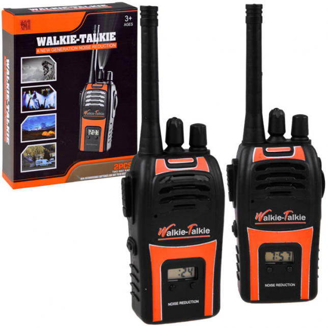 Geltonos trumpųjų bangų racijos „Walkie talkie“ (20 m)