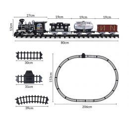 Traukinuko rinkinys su pulteliu - Locomotive