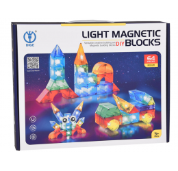 Magnetinis konstruktorius - Šviečiantys blokeliai