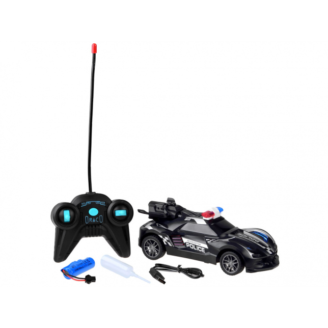 RC policijos automobilis su dūmų efektu