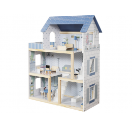 Didelis lėlių namas su baldais - Pastel house