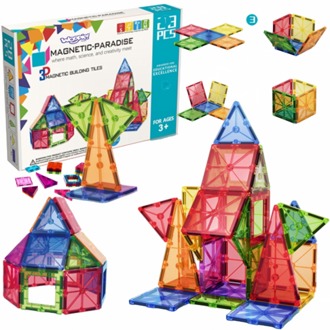 Magnetinis konstruktorius - Montessori 3D