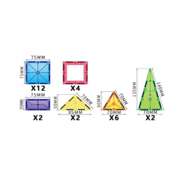 Magnetinis konstruktorius - Montessori 3D