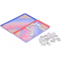 Magnetinis Domino žaidimas metalinėje dėžutėje