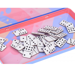 Magnetinis Domino žaidimas metalinėje dėžutėje