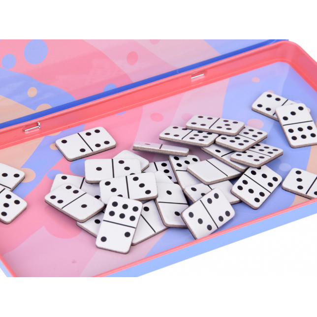 Magnetinis Domino žaidimas metalinėje dėžutėje