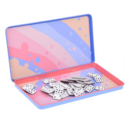 Magnetinis Domino žaidimas metalinėje dėžutėje