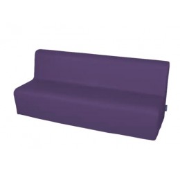 Minkšta trivietė sofa su PVC danga
