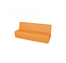 Minkšta trivietė sofa su PVC danga - mėtinė