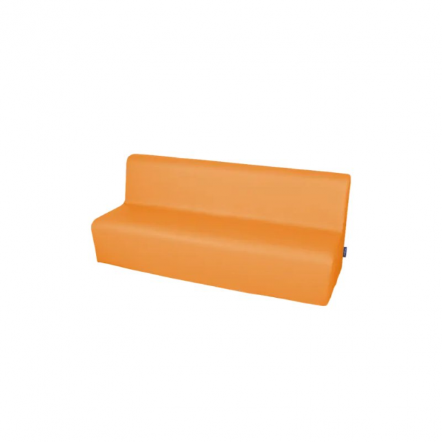 Minkšta trivietė sofa su PVC danga - mėtinė