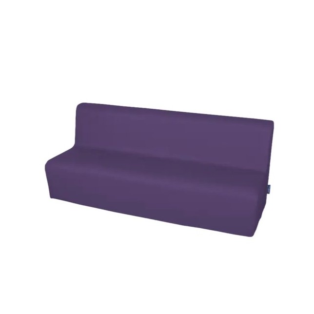 Minkšta trivietė sofa su PVC danga