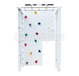 Medinis - daugiafunkcinis sporto kompleksas, baltas, 233x151x103 cm.