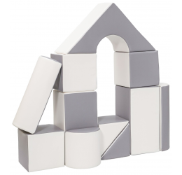 Minkštų kaladėlių komplektas "Building block" / 11 vnt.