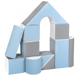 Minkštų kaladėlių komplektas "Building block" / 11 vnt.