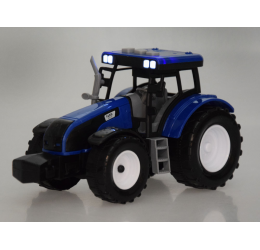 Mėlynas traktorius su šviesomis ir garsais ''Farm Tractor''