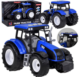 Mėlynas traktorius su šviesomis ir garsais ''Farm Tractor''