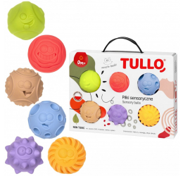 Tullo kamuoliukai sensoriniam vystymui - "Veidukai", 6 vnt