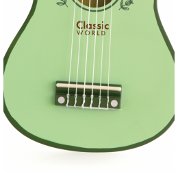 Classic World žalios spalvos medinė gitara