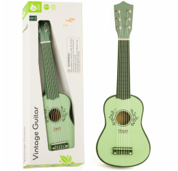 Classic World žalios spalvos medinė gitara