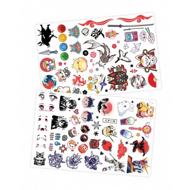 Tatuiruočių rinkinys ''Manga'' 75vnt.