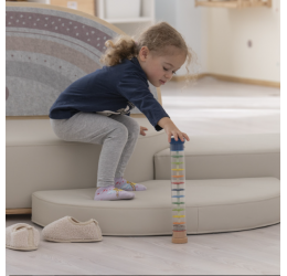 Akustinė sofa  vaikams "Vaivorykštė" su priedais