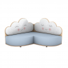Kampinė akustinė sofa  vaikams "Debesėliai"