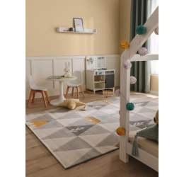Vaikiškas kilimas su rombais Juno Beige
