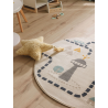 Šviesus apvalus kilimas Juno Beige ø 120 cm