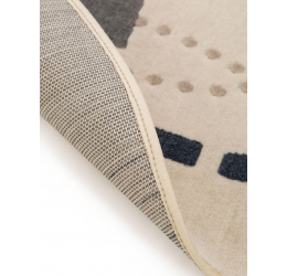 Šviesus apvalus kilimas Juno Beige ø 120 cm