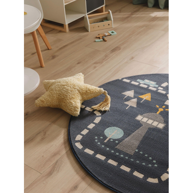 Vaikiškas apvalus kilimas  Juno Blue ø 120 cm