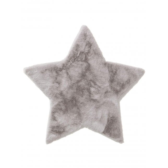 Ilgo plauko kilimas  Dave STAR  Grey 100x100 cm