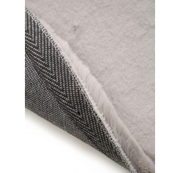 Ilgo plauko kilimas  Dave STAR  Grey 100x100 cm