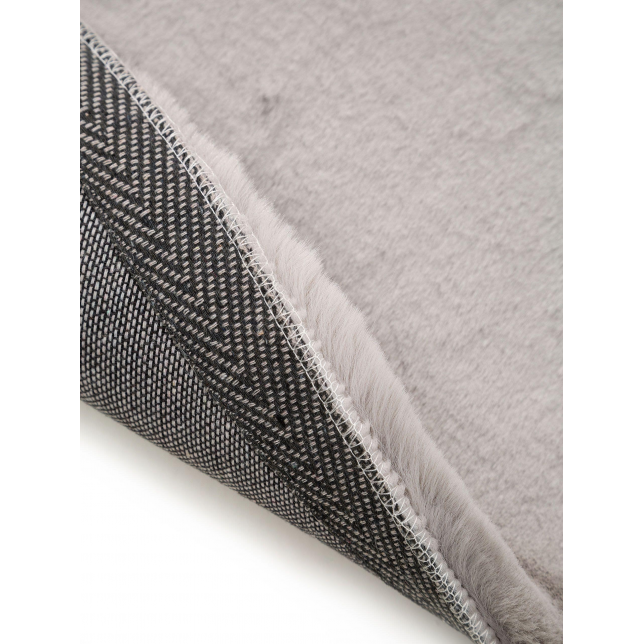 Ilgo plauko kilimas  Dave STAR  Grey 100x100 cm