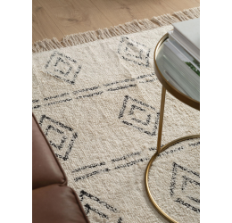 Skalbiamas medvilnės kilimas - Naomi Cream