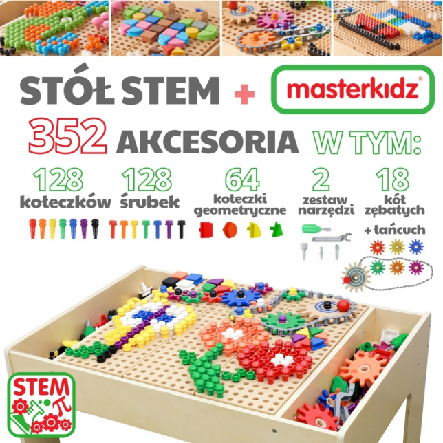 Masterkidz edukacinis staliukas su priedais