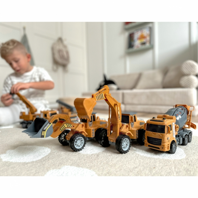 Woopie statybinių automobilių rinkinys, 6vnt.