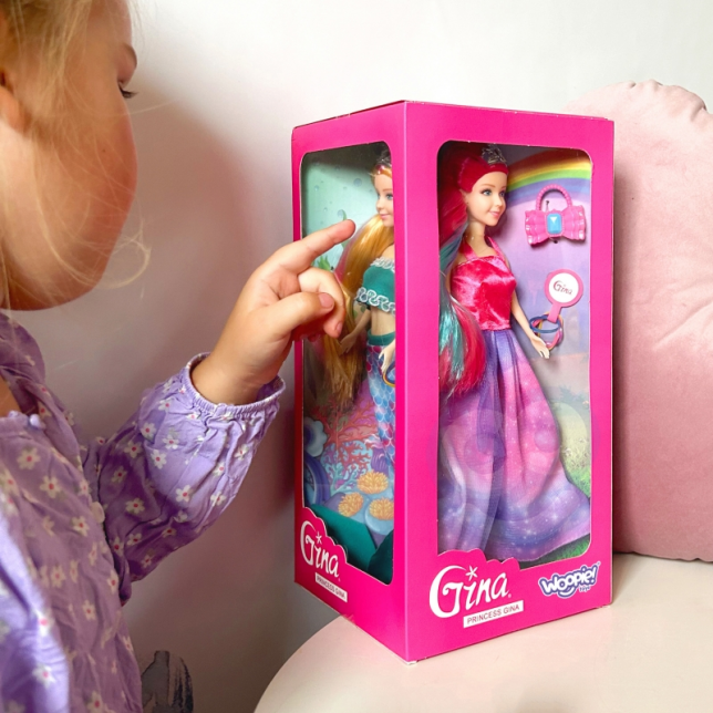 Woopie 4 stebuklngų princesių - barbių rinkinys