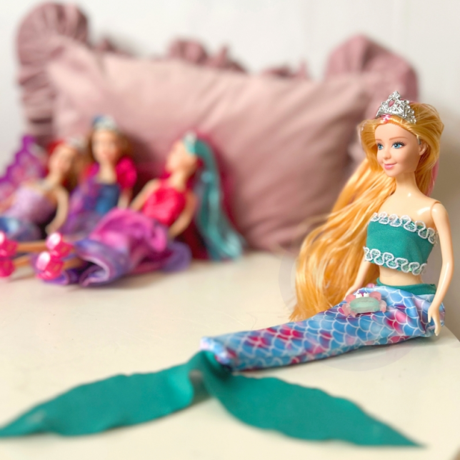 Woopie 4 stebuklngų princesių - barbių rinkinys