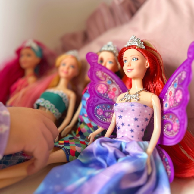 Woopie 4 stebuklngų princesių - barbių rinkinys