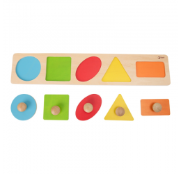 Medinė Montessori dėlionė - Figūros