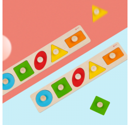 Medinė Montessori dėlionė - Figūros