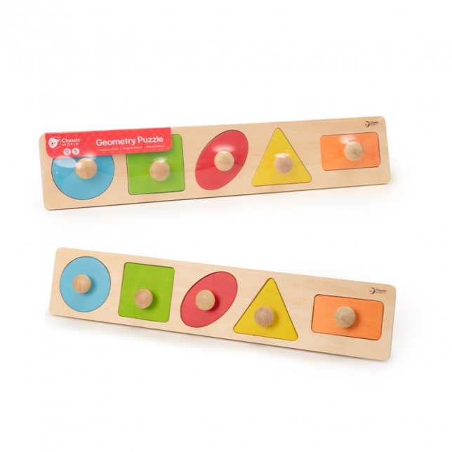 Medinė Montessori dėlionė - Figūros