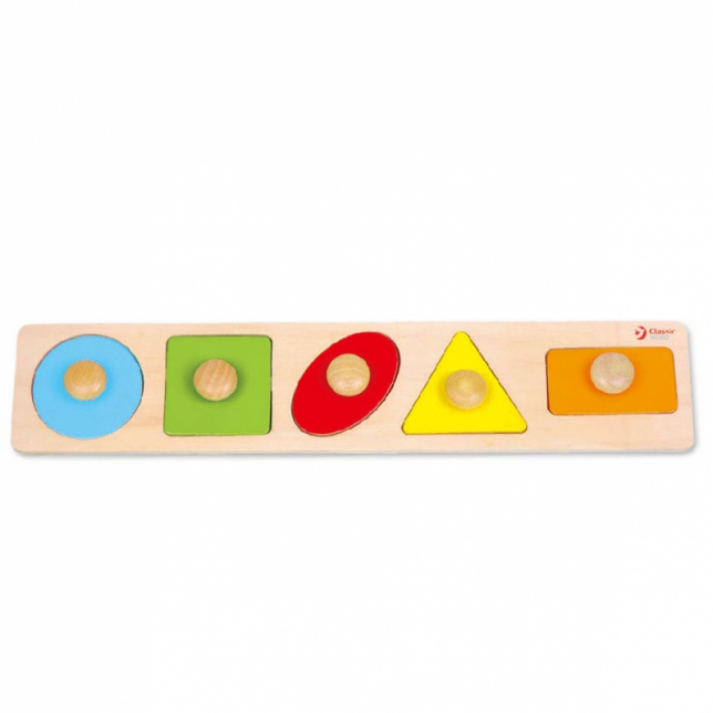 Medinė Montessori dėlionė - Figūros