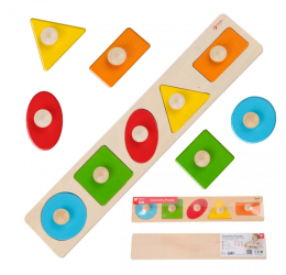 Medinė Montessori dėlionė - Figūros